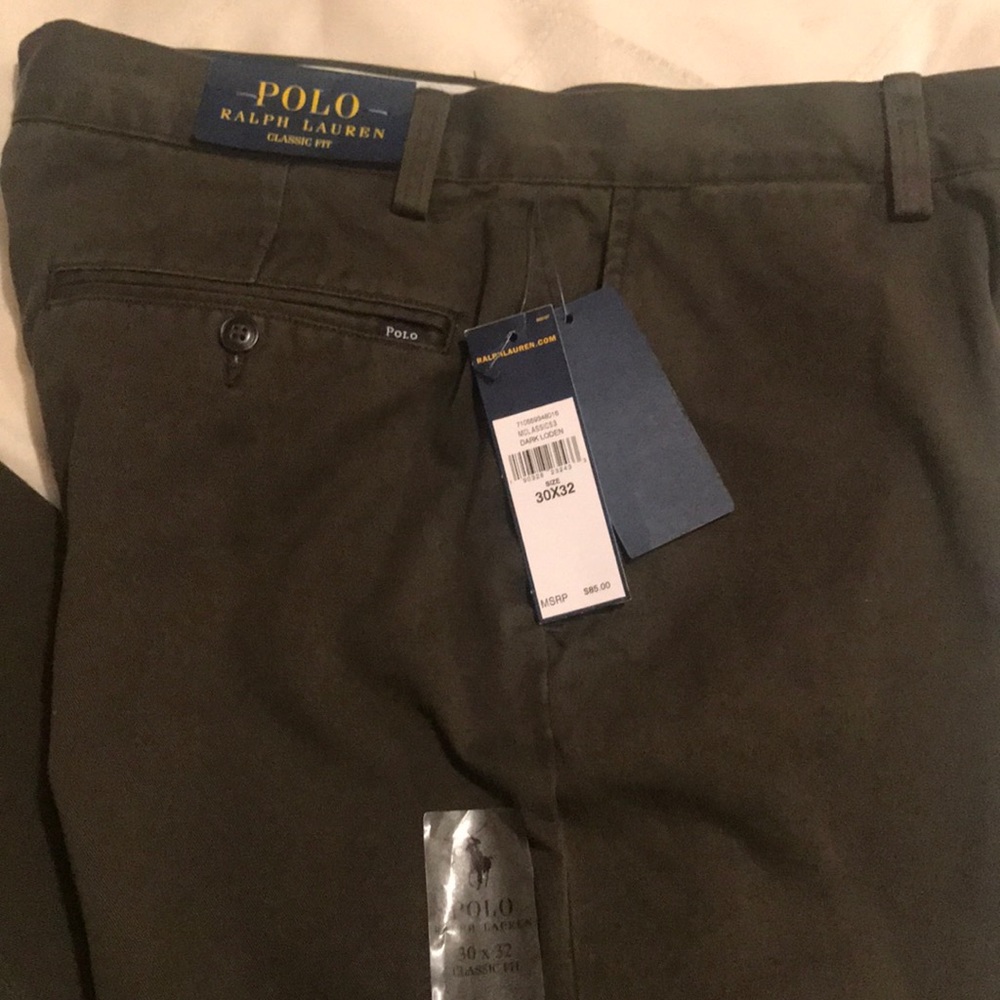 NEW Ralph Lauren Polo Classic Fit 30x32 Dark Olive